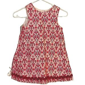 Hannah Kate Pink Print Sleeveless A Line Dress Size 5